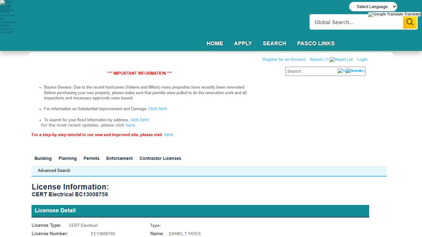Accela Citizen Access
